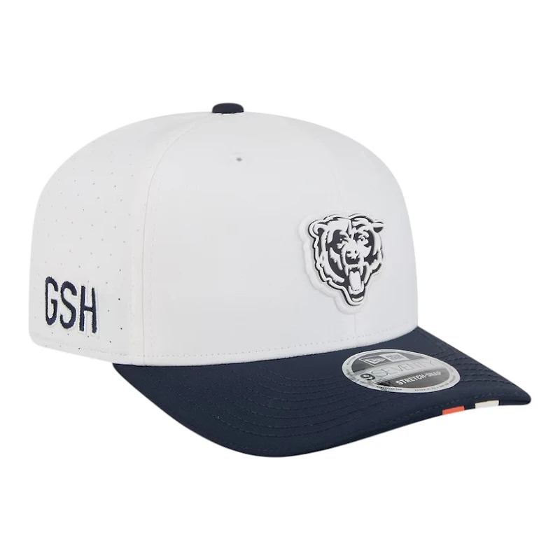 Chicago Bears White Bear Logo 2025 NFL Training Camp New Era 9SEVENTY Adjustable Snapback Hat