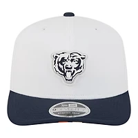 Chicago Bears White Bear Logo 2025 NFL Training Camp New Era 9SEVENTY Adjustable Snapback Hat