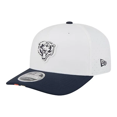 Chicago Bears White Bear Logo 2025 NFL Training Camp New Era 9SEVENTY Adjustable Snapback Hat