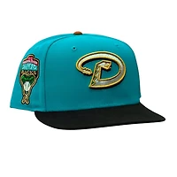 Arizona Diamondbacks Teal and Black 1998 Inaugural Season Patch Grey UV New Era 59FIFTY Fitted Hat