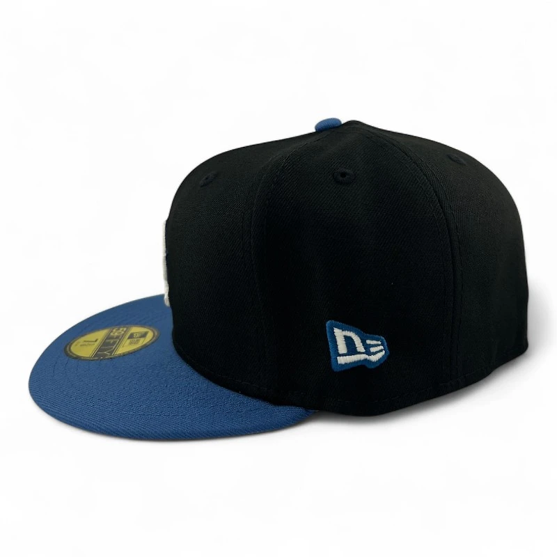 Los Angeles Dodgers Black and Indigo "84 Olympic Pack" Gray UV New Era 59FIFTY Fitted Hat
