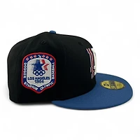 Los Angeles Dodgers Black and Indigo "84 Olympic Pack" Gray UV New Era 59FIFTY Fitted Hat