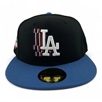 Los Angeles Dodgers Black and Indigo "84 Olympic Pack" Gray UV New Era 59FIFTY Fitted Hat