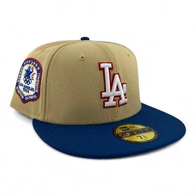 Los Angeles Dodgers Gold and Royal Blue "84 Olympic Pack" Gray UV New Era 59FIFTY Fitted Hat