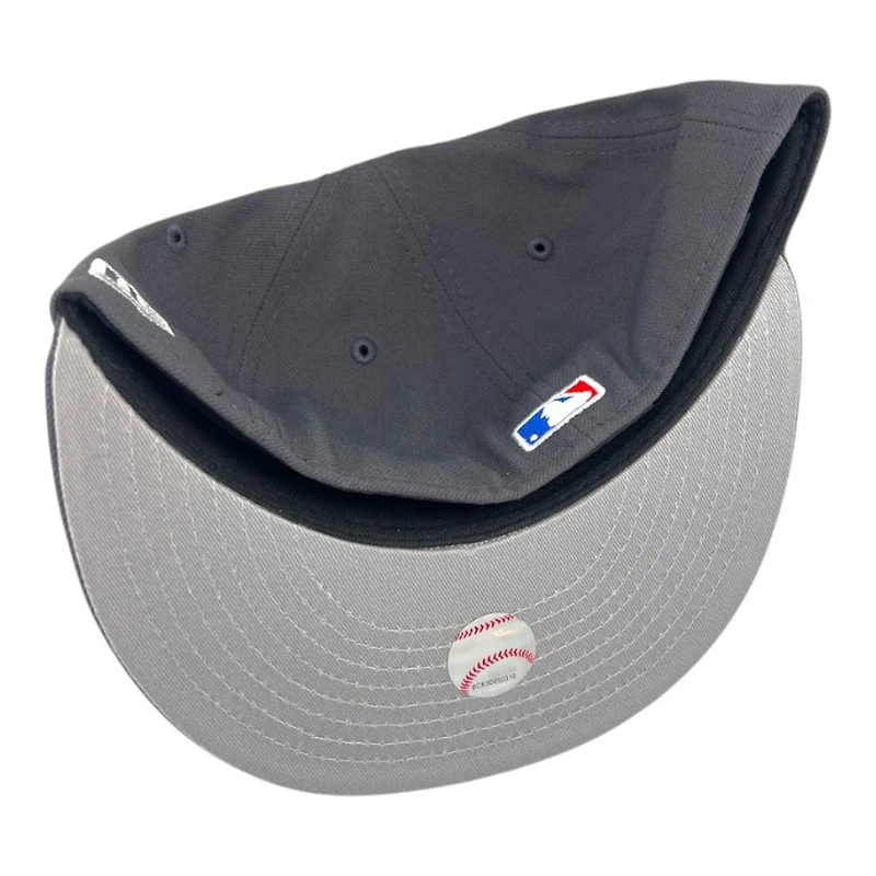 Los Angeles Dodgers Graphite 2024 World Series Champs Patch Grey UV New Era 59FIFTY Fitted Hat