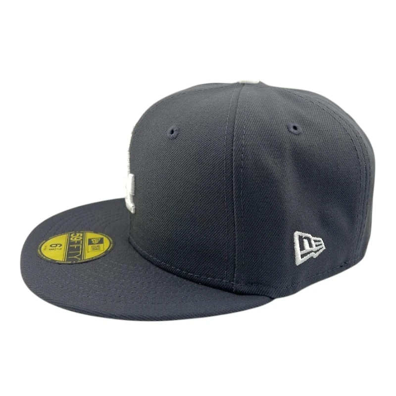 Los Angeles Dodgers Graphite 2024 World Series Champs Patch Grey UV New Era 59FIFTY Fitted Hat