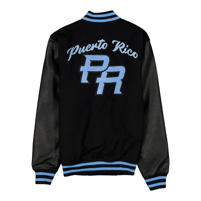 Puerto Rico New Era Black Bomber Jacket