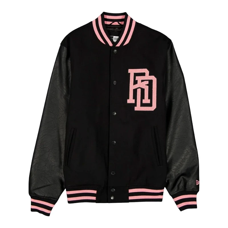 Dominican Republic New Era Black Bomber Jacket