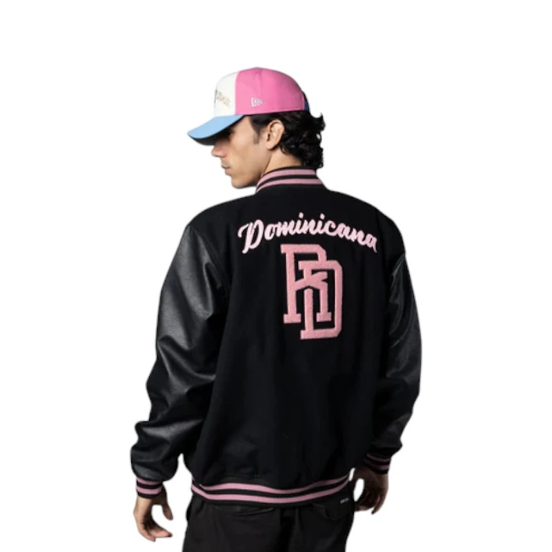 Dominican Republic New Era Black Bomber Jacket