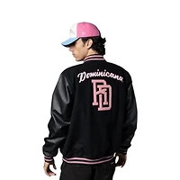 Dominican Republic New Era Black Bomber Jacket