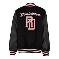 Dominican Republic New Era Black Bomber Jacket