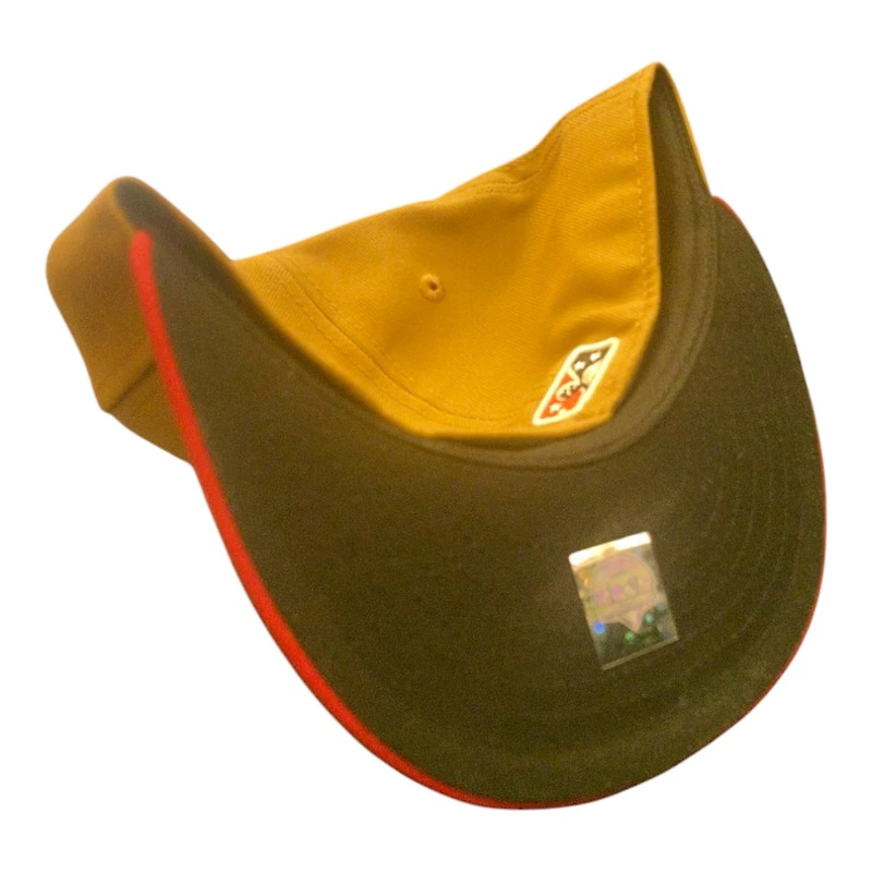 Chattanooga Lookouts Brown and Red Southern League All Star Game Patch Black UV New Era 59FIFTY Fitted Hat