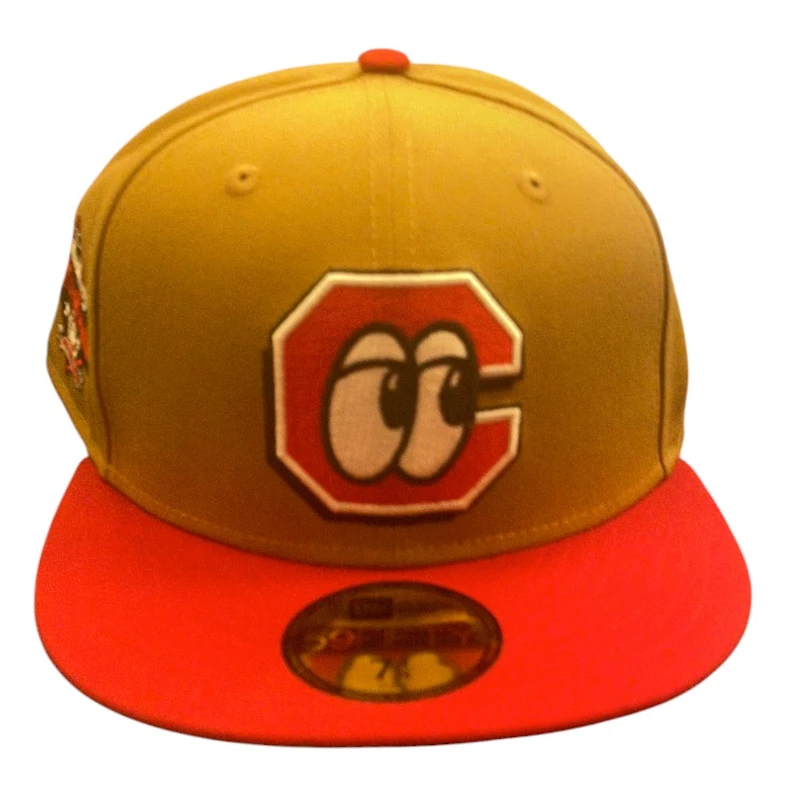 Chattanooga Lookouts Brown and Red Southern League All Star Game Patch Black UV New Era 59FIFTY Fitted Hat