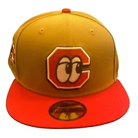 Chattanooga Lookouts Brown and Red Southern League All Star Game Patch Black UV New Era 59FIFTY Fitted Hat