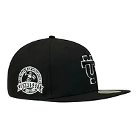 Tennessee Volunteers Black and White 100 Year Anniversary Patch NCAA New Era 59FIFTY Fitted Hat