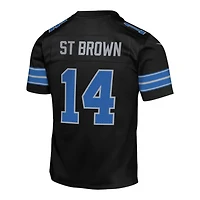 Youth Detroit Lions Amon-Ra St. Brown Black Alternate Nike Game Jersey