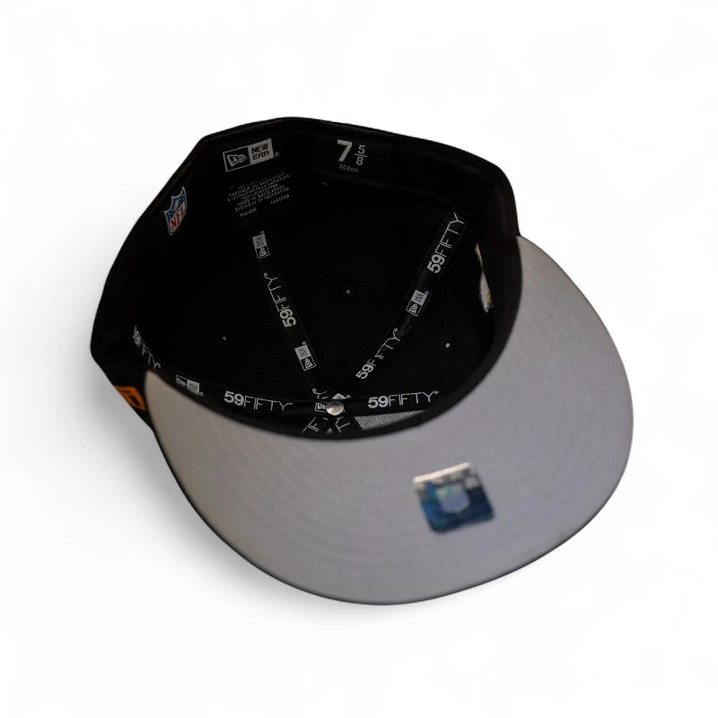 Denver Broncos Black Leon the Lab SB 50 Grey UV New Era 59FIFTY Fitted Hat