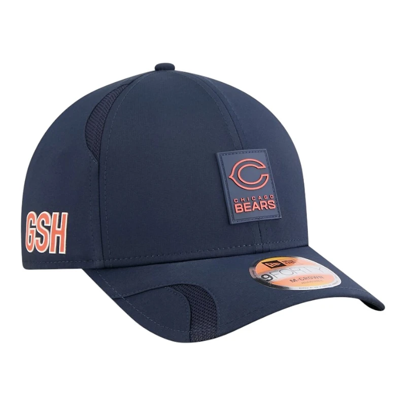 Chicago Bears Navy "C" Logo 2025 NFL Sideline New Era 9FORTY M-Crown Adjustable Hat
