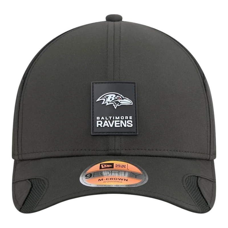 Baltimore Ravens Black 2025 NFL Sideline New Era 9FORTY M-Crown Adjustable Hat