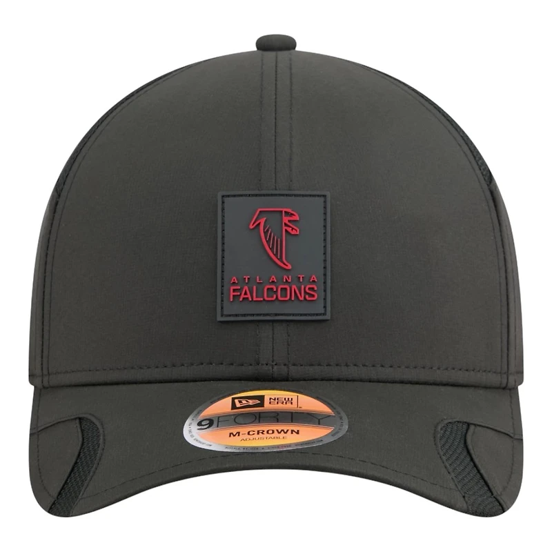 Atlanta Falcons Black 2025 NFL Sideline New Era 9FORTY M-Crown Adjustable Hat