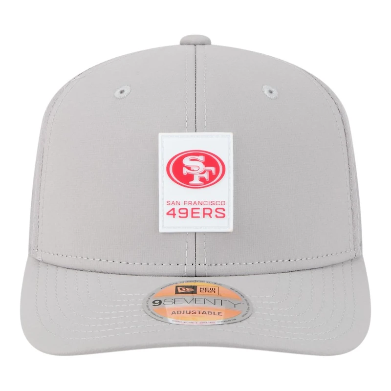 San Francisco 49ers 2025 NFL Sideline New Era 9SEVENTY Trucker Adjustable Snapback Hat