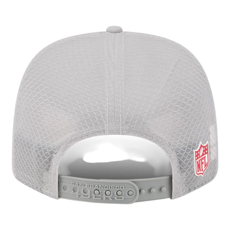 San Francisco 49ers 2025 NFL Sideline New Era 9SEVENTY Trucker Adjustable Snapback Hat