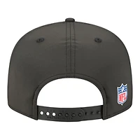 Las Vegas Raiders Black 2025 NFL Sideline Split Panel New Era 9FIFTY Snapback Hat
