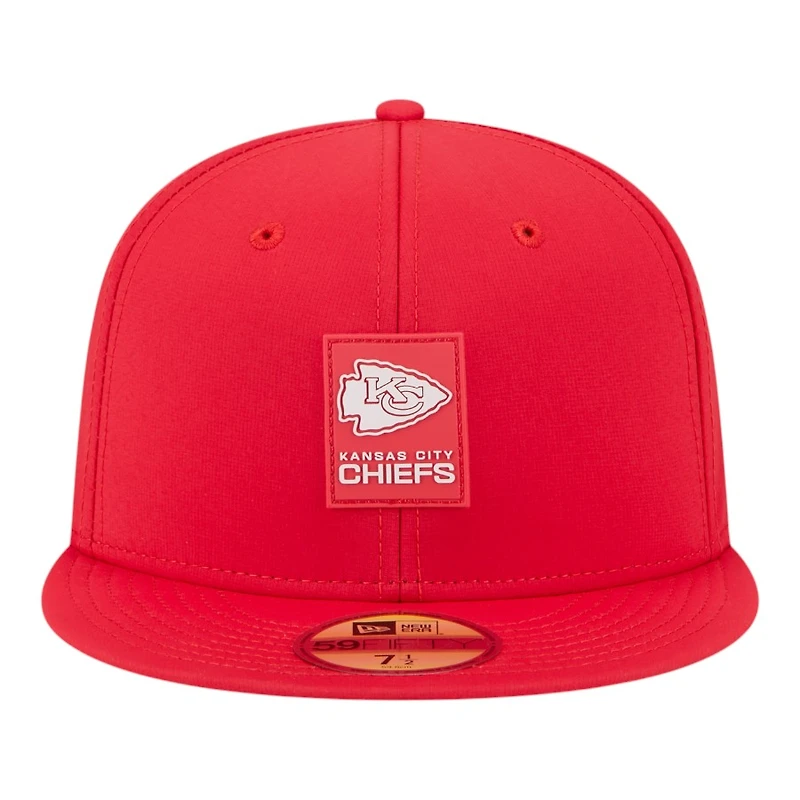 Kansas City Chiefs Red 2025 NFL Sideline New Era 59FIFTY Fitted Hat