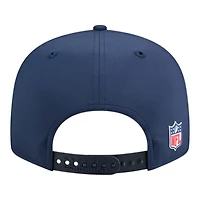 Seattle Seahawks Navy 2025 NFL Sideline Split Panel New Era 9FIFTY Snapback Hat