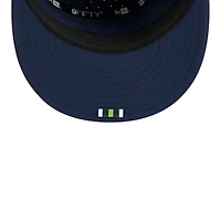 Seattle Seahawks Navy 2025 NFL Sideline Split Panel New Era 9FIFTY Snapback Hat
