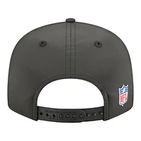 San Francisco 49ers Black 2025 NFL Sideline Split Panel New Era 9FIFTY Snapback Hat