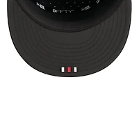San Francisco 49ers Black 2025 NFL Sideline Split Panel New Era 9FIFTY Snapback Hat