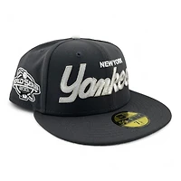 New York Yankees Charcoal "Music Collection" 2001 WS Patch Gray UV Era 59FIFTY Fitted Hat