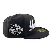 New York Yankees Charcoal "Music Collection" 2001 WS Patch Gray UV Era 59FIFTY Fitted Hat
