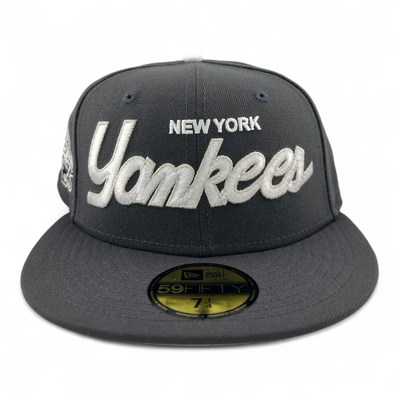New York Yankees Charcoal "Music Collection" 2001 WS Patch Gray UV Era 59FIFTY Fitted Hat