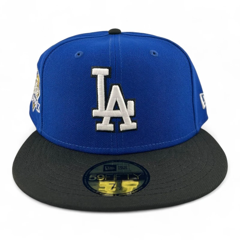 Los Angeles Dodgers Royal Blue and Black "Music Collection" 2024 WS Champs Patch Gray UV New Era 59FIFTY Fitted Hat