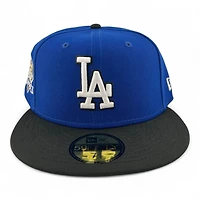 Los Angeles Dodgers Royal Blue and Black "Music Collection" 2024 WS Champs Patch Gray UV New Era 59FIFTY Fitted Hat