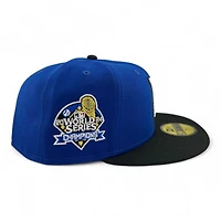 Los Angeles Dodgers Royal Blue and Black "Music Collection" 2024 WS Champs Patch Gray UV New Era 59FIFTY Fitted Hat