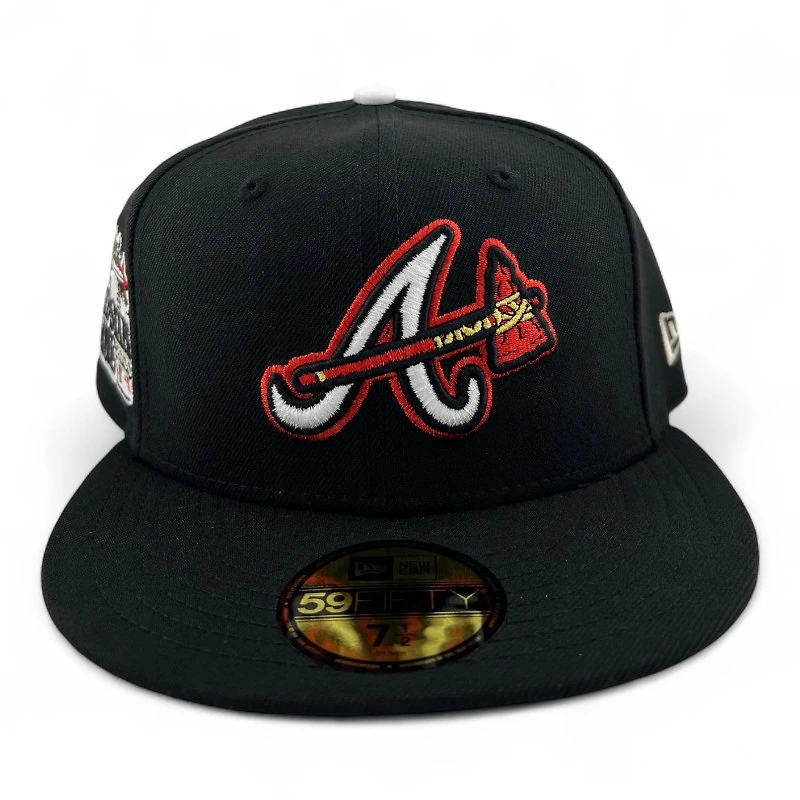 Atlanta Braves Black "Music Collection" 2000 ASG Patch Gray UV New Era 59FIFTY Fitted Hat