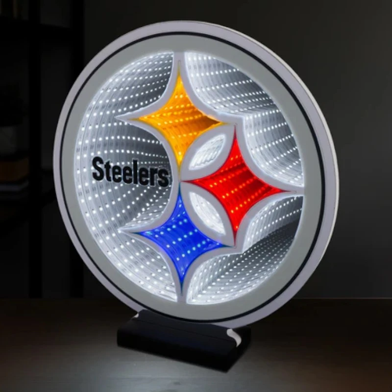 Pittsburgh Steelers LED Infinity Logo Light