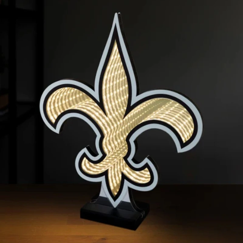 New Orleans Saints LED Infinity Logo Light