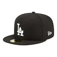Los Angeles Dodgers and White 2020 World Series Patch Grey UV New Era 59FIFTY Fitted Hat