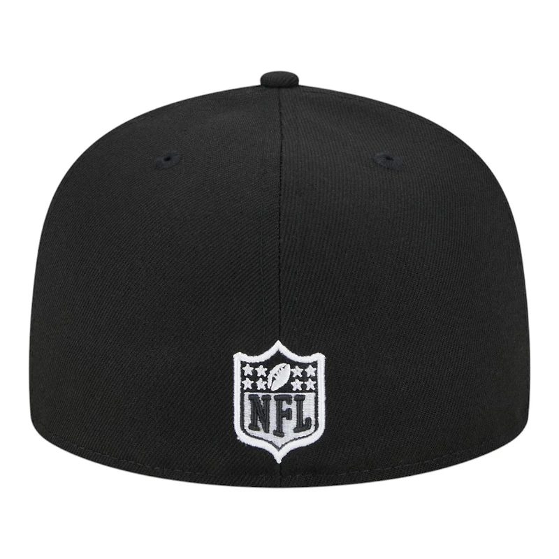 Denver Broncos and White Super Bowl 50 Patch Grey UV New Era 59FIFTY Fitted Hat