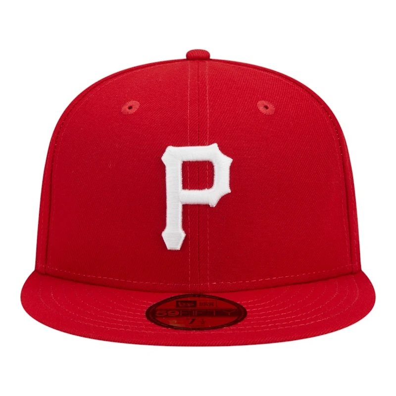Pittsburgh Pirates Red and White 1959 All Star Game Patch Grey UV New Era 59FIFTY Fitted Hat