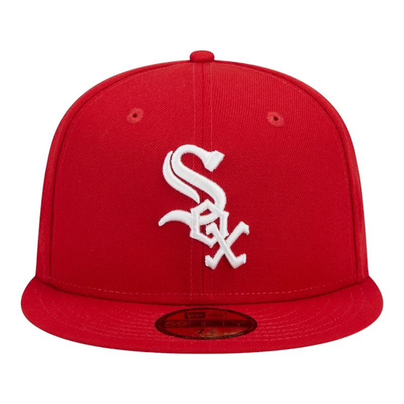 Chicago White Sox Red and 2003 All Star Game Patch Grey UV New Era 59FIFTY Fitted Hat