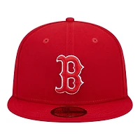 Boston Red Sox and White 1999 All Star Game Patch Grey UV New Era 59FIFTY Fitted Hat