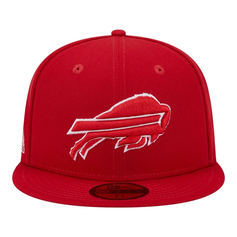 Buffalo Bills Red and White 1988 Hawaii Pro Bowl Patch Grey UV New Era 59FIFTY Fitted Hat