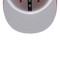 Denver Nuggets Red and White Western Conference Patch Grey UV New Era 59FIFTY Fitted Hat