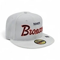 Denver Broncos Optic White Leon the Lab Green UV New Era 59FIFTY Fitted Hat