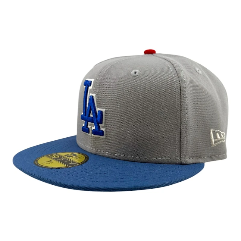 Los Angeles Dodgers Gray and Indigo Olympic Pack 2.0 Icy Blue UV New Era 59FIFTY Fitted Hat
